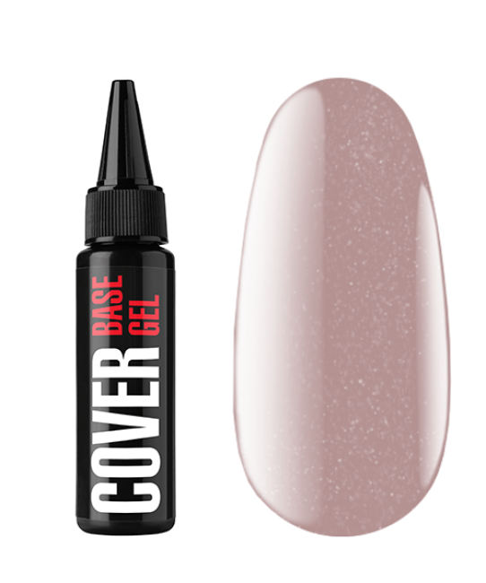 Камуфлирующее базовое покрытие с тонким носиком Cover Base Gel 13, 30 мл