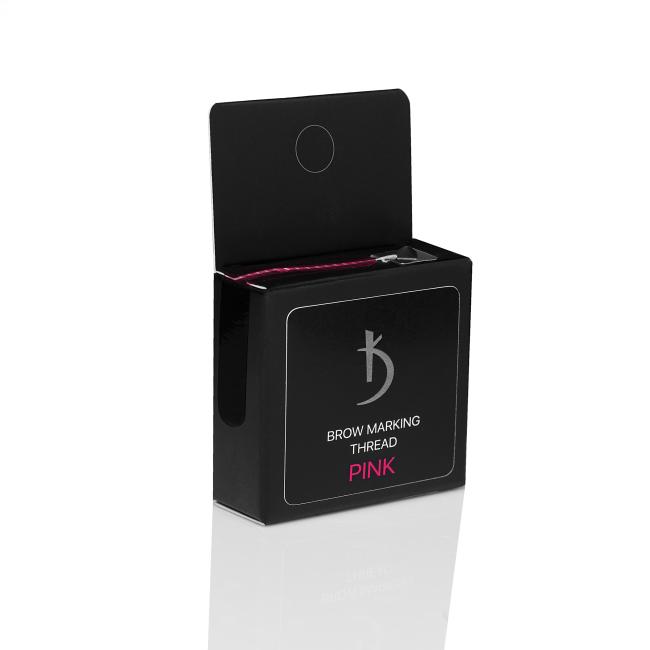 Нитка для разметки бровей 10 м (цвет: розовый, материал: хлопок)