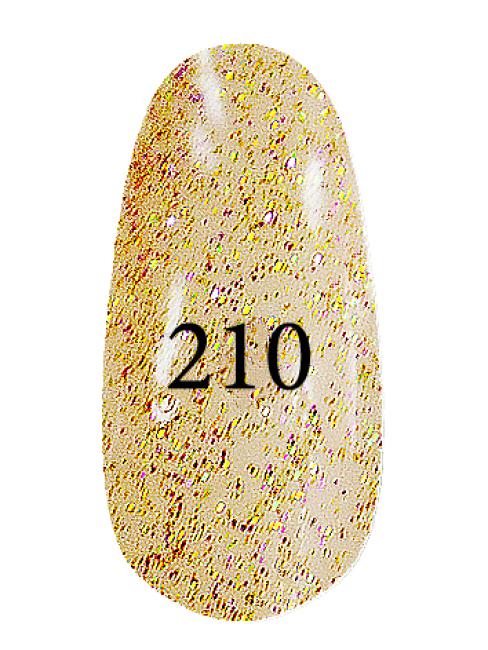 Гель-лак № 210 (Золотий з фіолетовим блиском) 12 мл.