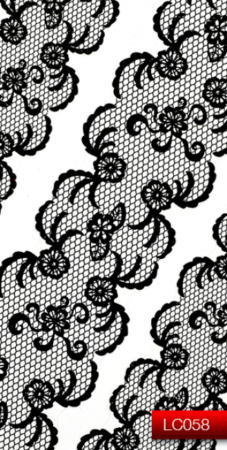 Наклейки для ногтей (стикеры) Nail Art Stickers LC 058 (черный)