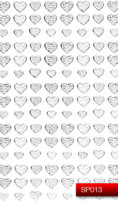 Наклейки для ногтей (стикеры) Nail Art Stickers SP 013 (серебро)