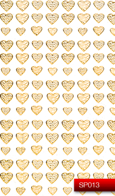 Наклейки для ногтей (стикеры) Nail Art Stickers SP 013 (золото)