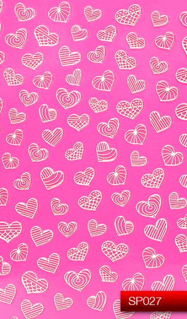 Наклейки для ногтей (стикеры) Nail Art Stickers SP 027 (белый)