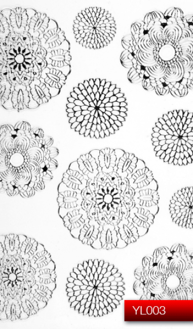 Наклейки для ногтей (стикеры) Nail Art Stickers YL 003 (серебро)