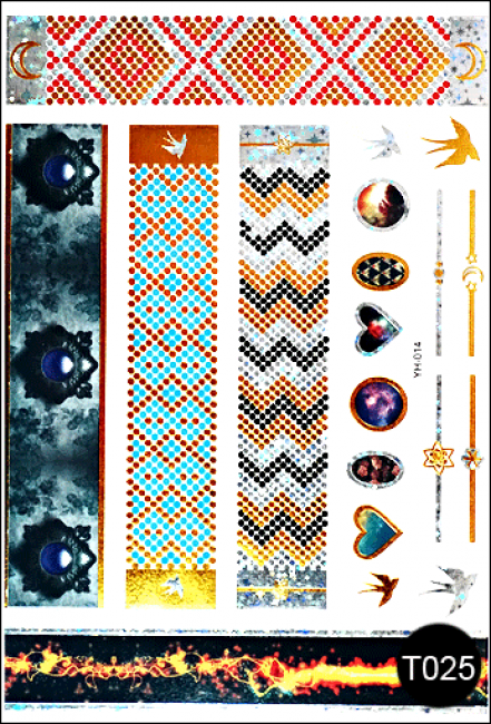 Флеш-тату (тимчасові татуювання-наклейки) Tattoo Style T025