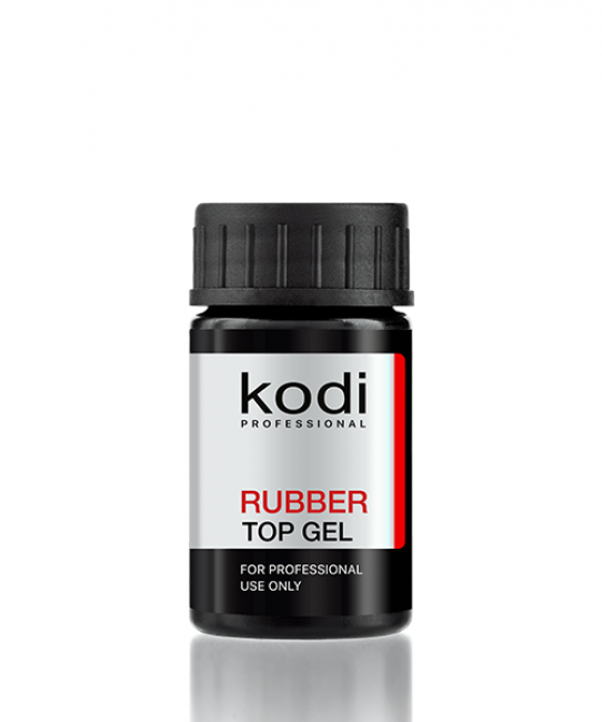 Каучуковое верхнее покрытие топ/финиш для гель-лака, 14 мл - Rubber Top Kodi professional 