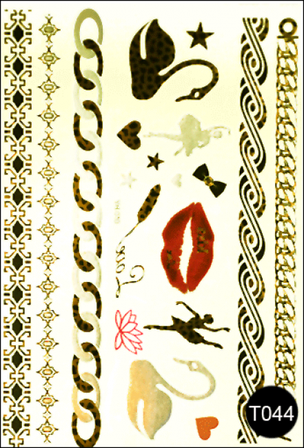 Флеш-тату (тимчасові татуювання-наклейки) Tattoo Style T044