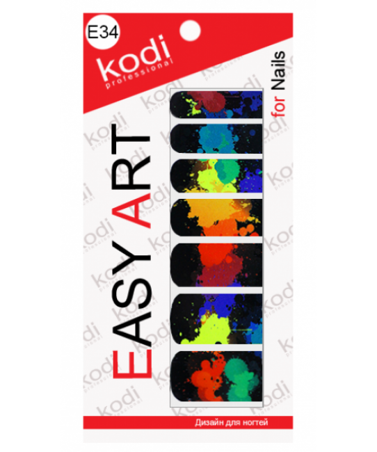Слайдери для нігтів (фотодизайн) Easy Art E34