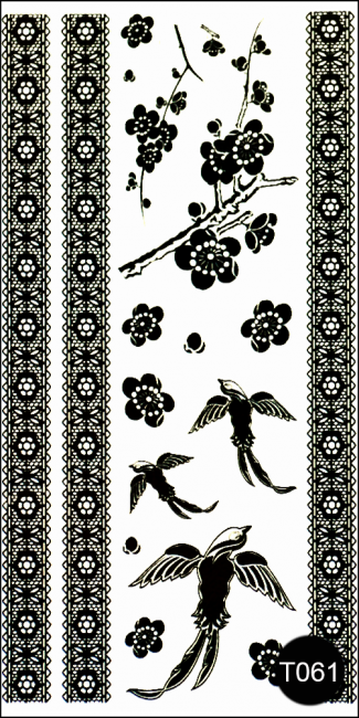 Флеш-тату (тимчасові татуювання-наклейки) Tattoo Style T061