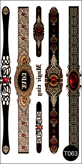 Флеш-тату (тимчасові татуювання-наклейки) Tattoo Style T063