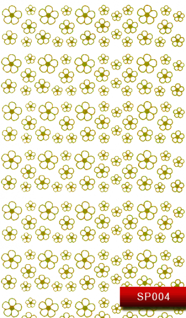 Наклейки для ногтей (стикеры) Nail Art Stickers SP 004 (золото)