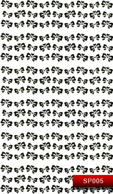 Наклейки для ногтей (стикеры) Nail Art Stickers SP 005 (черный)