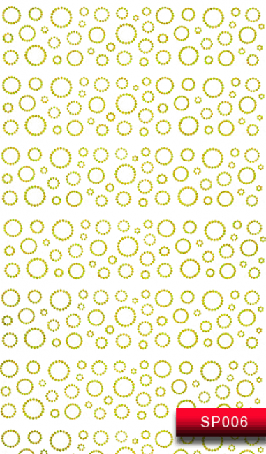 Наклейки для ногтей (стикеры) Nail Art Stickers SP 006 (золото)