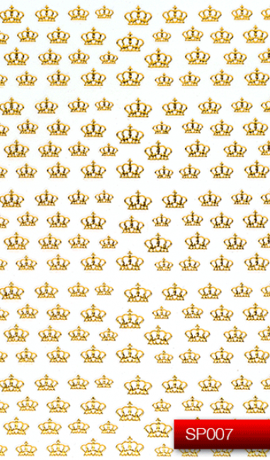 Наклейки для ногтей (стикеры) Nail Art Stickers SP 007 (золото)