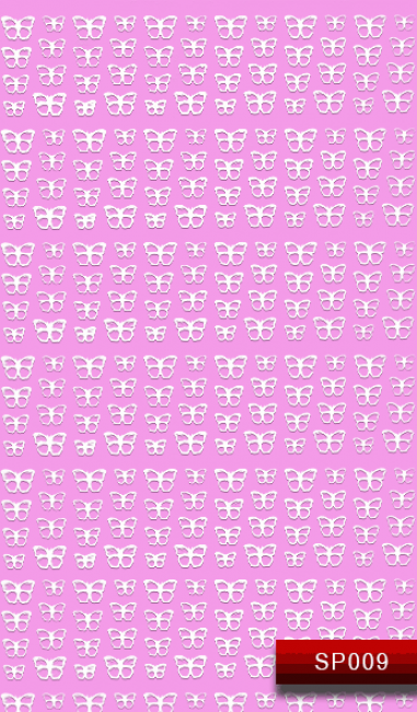 Наклейки для ногтей (стикеры) Nail Art Stickers SP 009 (белые)