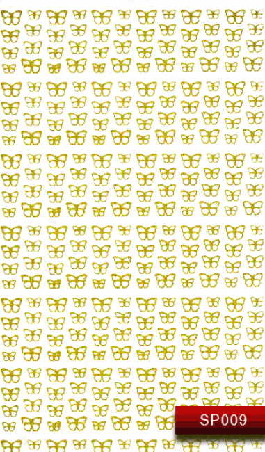 Наклейки для ногтей (стикеры) Nail Art Stickers SP 009 (золото)