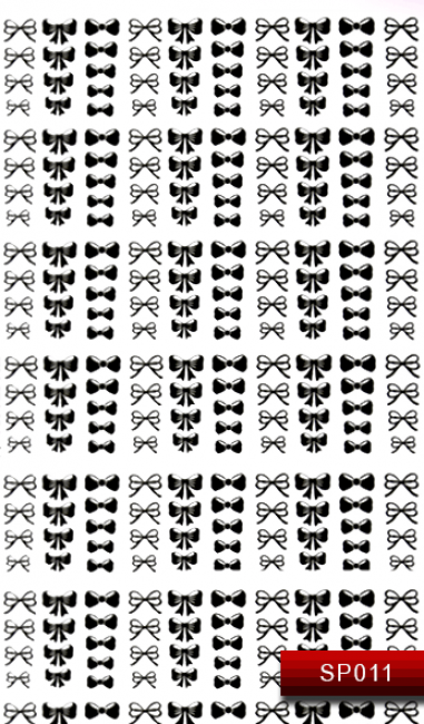 Наклейки для ногтей (стикеры) Nail Art Stickers SP 011 (черный)