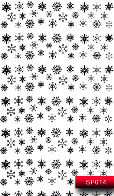 Наклейки для ногтей (стикеры) Nail Art Stickers SP 014 (черный)