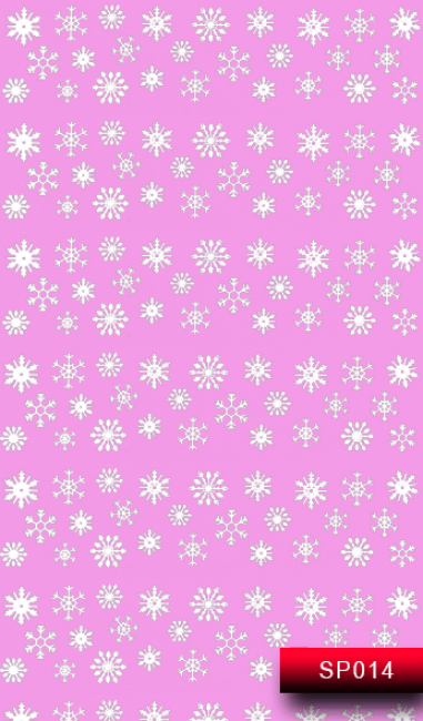 Наклейки для нігтів (стікери) Nail Art Stickers SP 014 (білий)