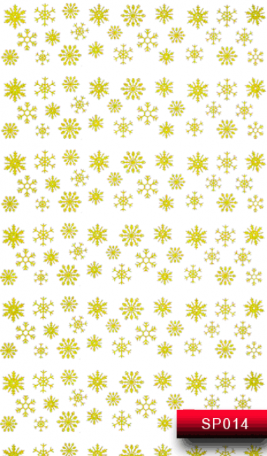 Наклейки для ногтей (стикеры) Nail Art Stickers SP 014 (золото)