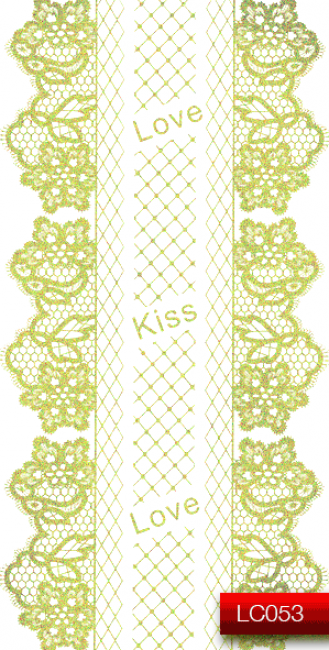 Наклейки для ногтей (стикеры) Nail Art Stickers LC 053 (золото)