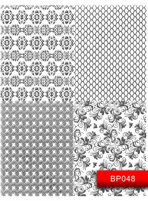 Наклейки для ногтей (стикеры) Nail Art Stickers BP048 Silver