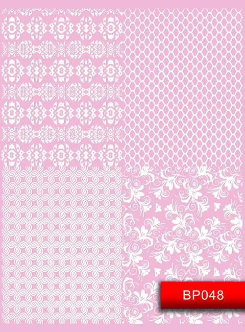 Наклейки для ногтей (стикеры) Nail Art Stickers BP048 White