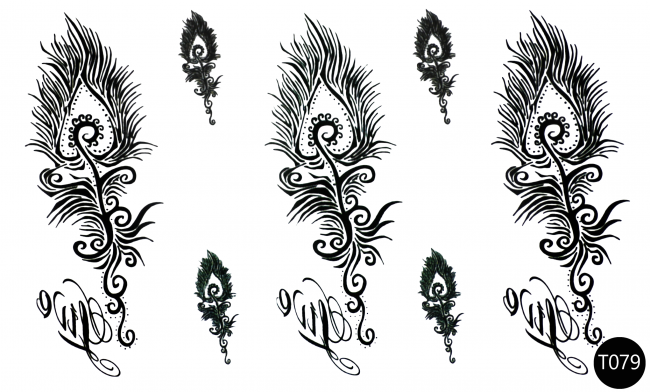 Флеш-тату (тимчасові татуювання-наклейки) Tattoo Style T079