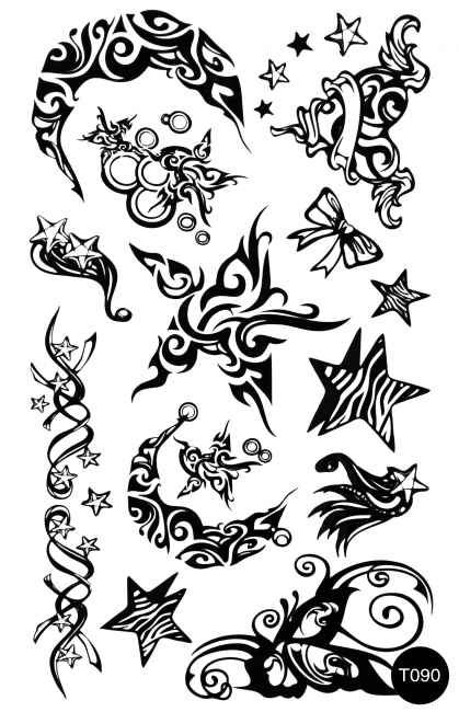 Флеш-тату (тимчасові татуювання-наклейки) Tattoo Style T090