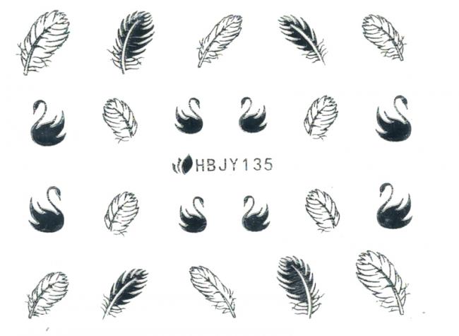 Наклейки для ногтей (стикеры) Nail Art Stickers 135 Silver