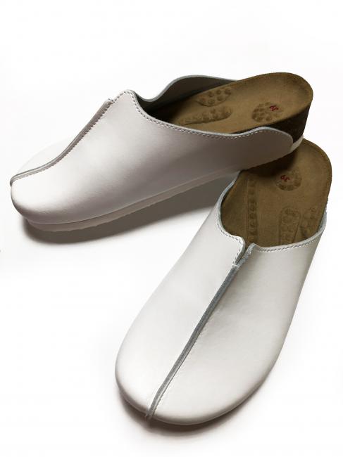 Сабо "Wellness" на пробковой подошве, материал: натуральная кожа,цвет: белый (размер 37)