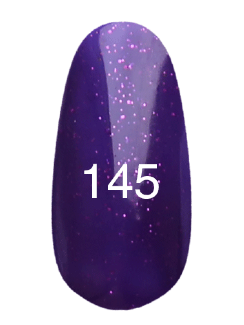 Гель-лак № 145 (темно-фіолетовий з мерехтінням) 12мл.