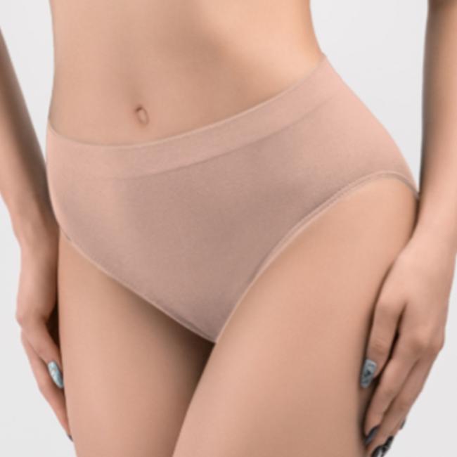 Трусы женские, модель "Slip" (цвет: бежевый, размер М)