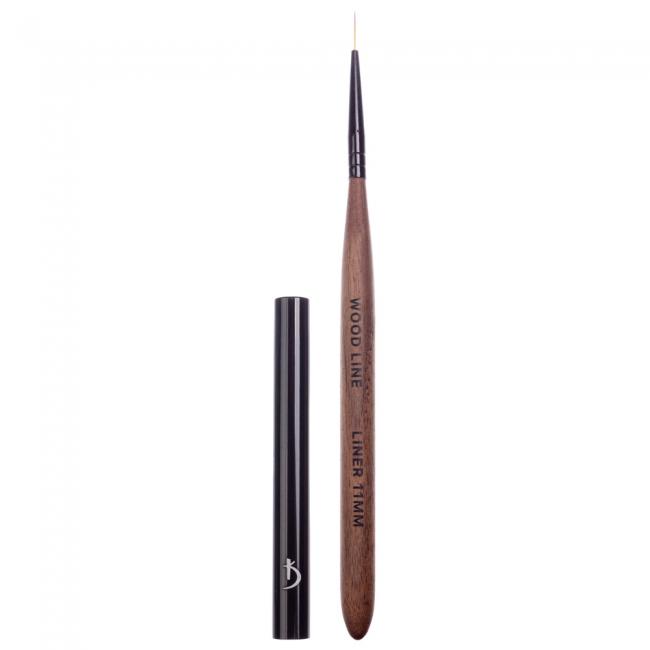 Кисть для росписи "Wood Line" Liner 11mm (ручка: коричневая, ворс: нейлон)